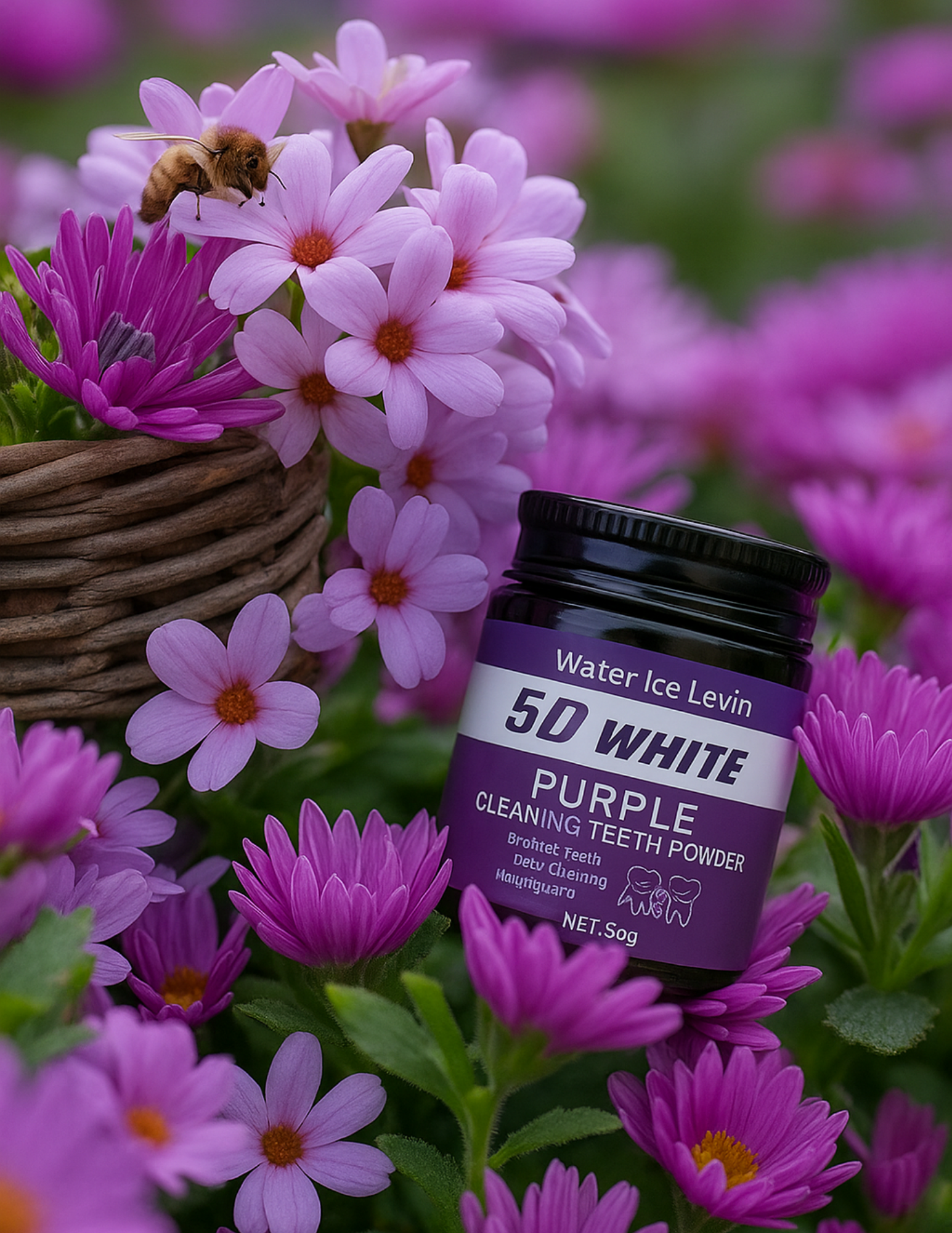 dentifrice violet, blanchisseur de dents