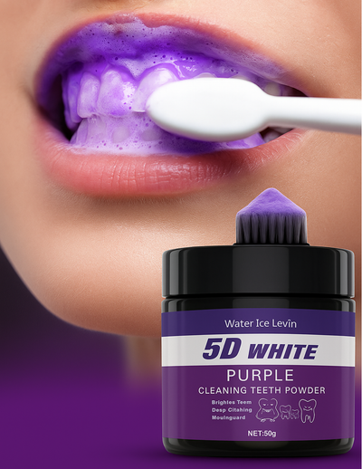 dentifrice violet, blanchisseur de dents