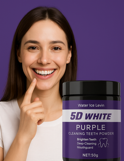 dentifrice violet, blanchisseur de dents