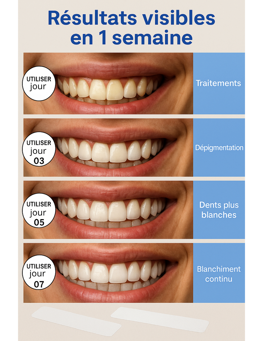 bandes blanchiment dentaire