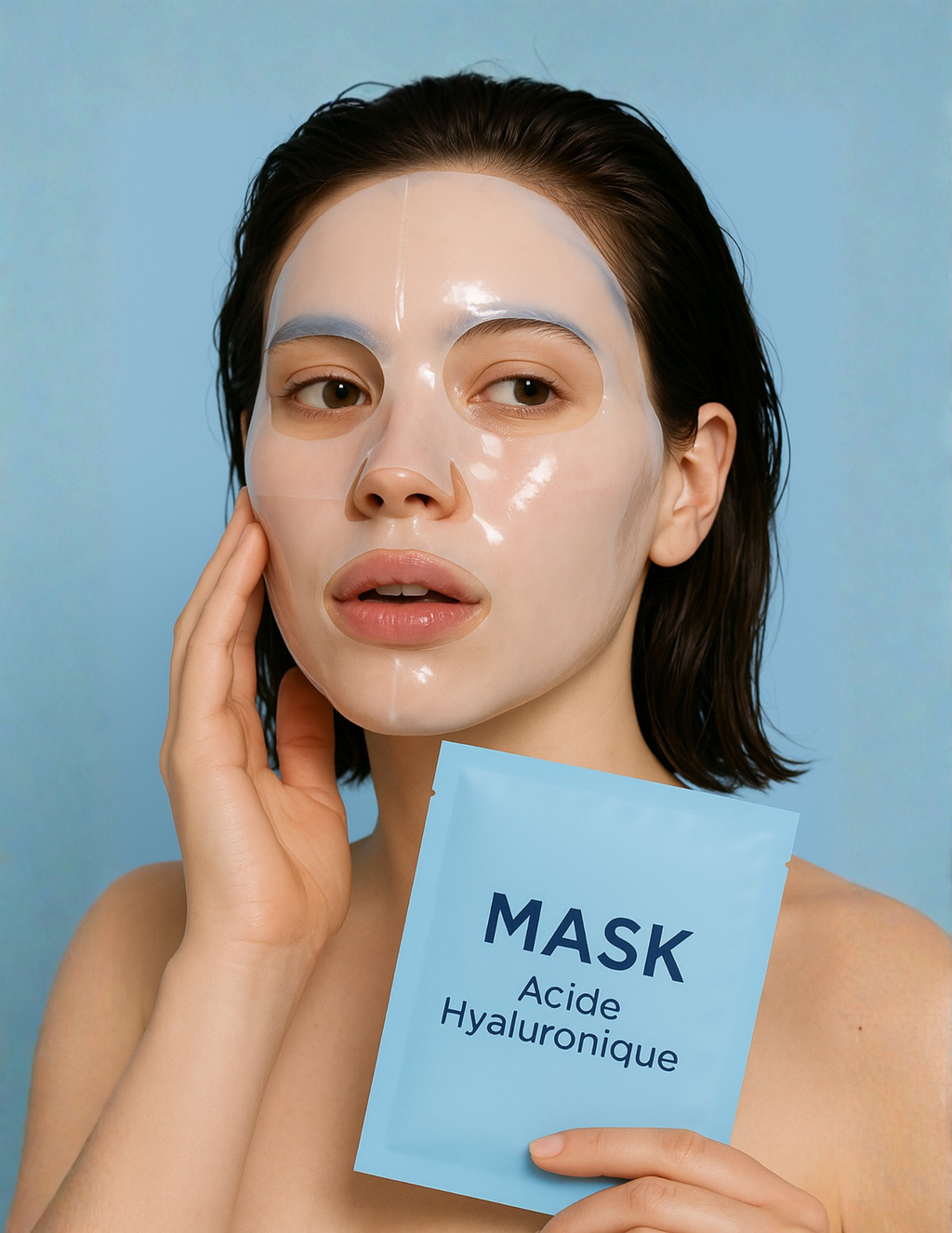 4 Masques au Collagène BIO & Acide Hyaluronique