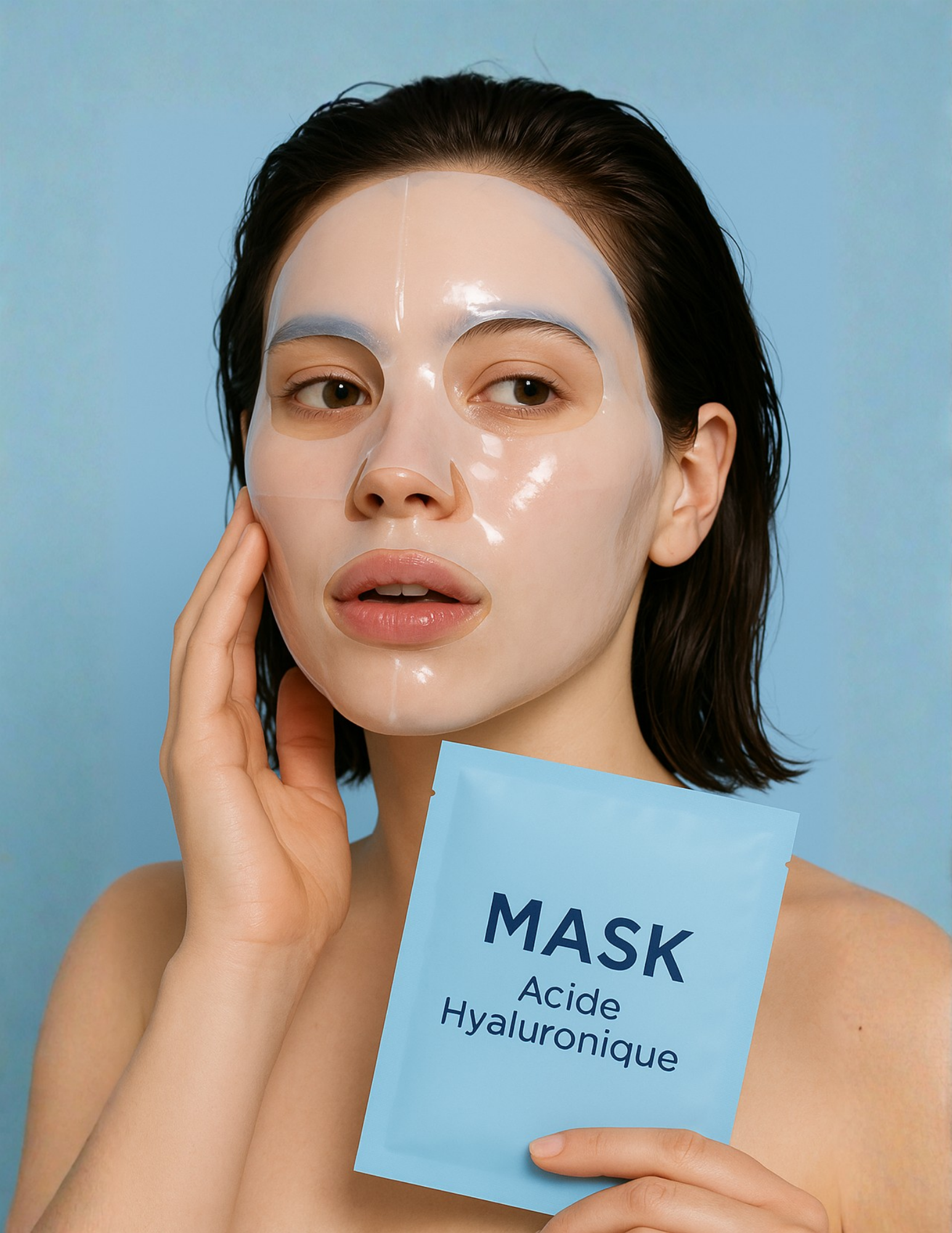 4 Masques au Collagène BIO & Acide Hyaluronique