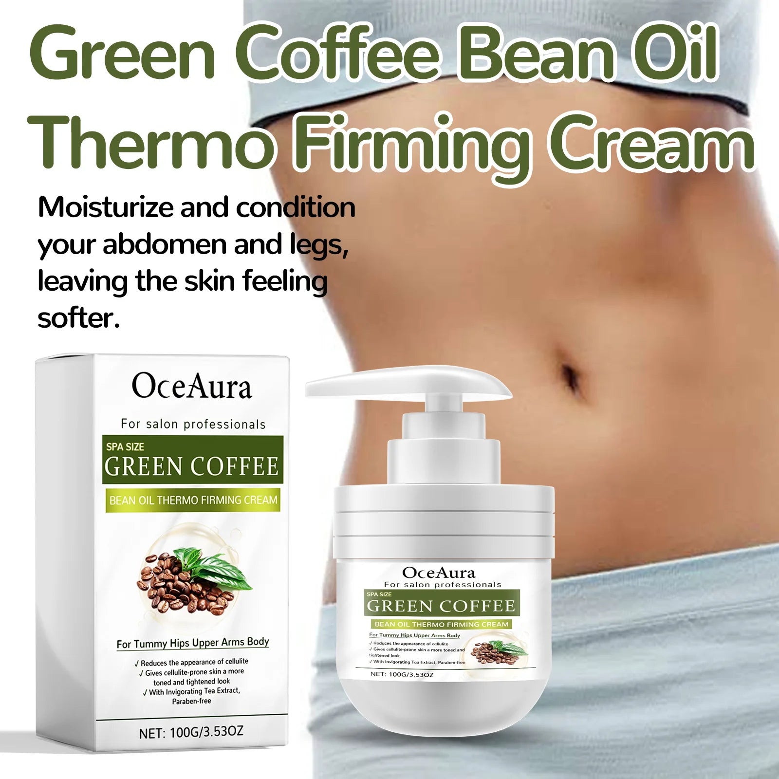 Oceaura Body Firming Cream Deep Moisturize Increase Brightening Improve Lifting Sculpting Breast Bleaching Dark Skin Care Lotion